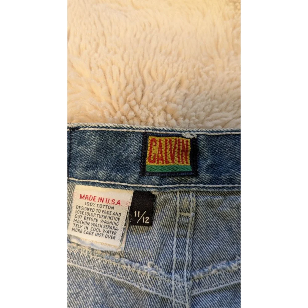 Women's Calvin Klein Denim Skirt Size 11/12 Blue